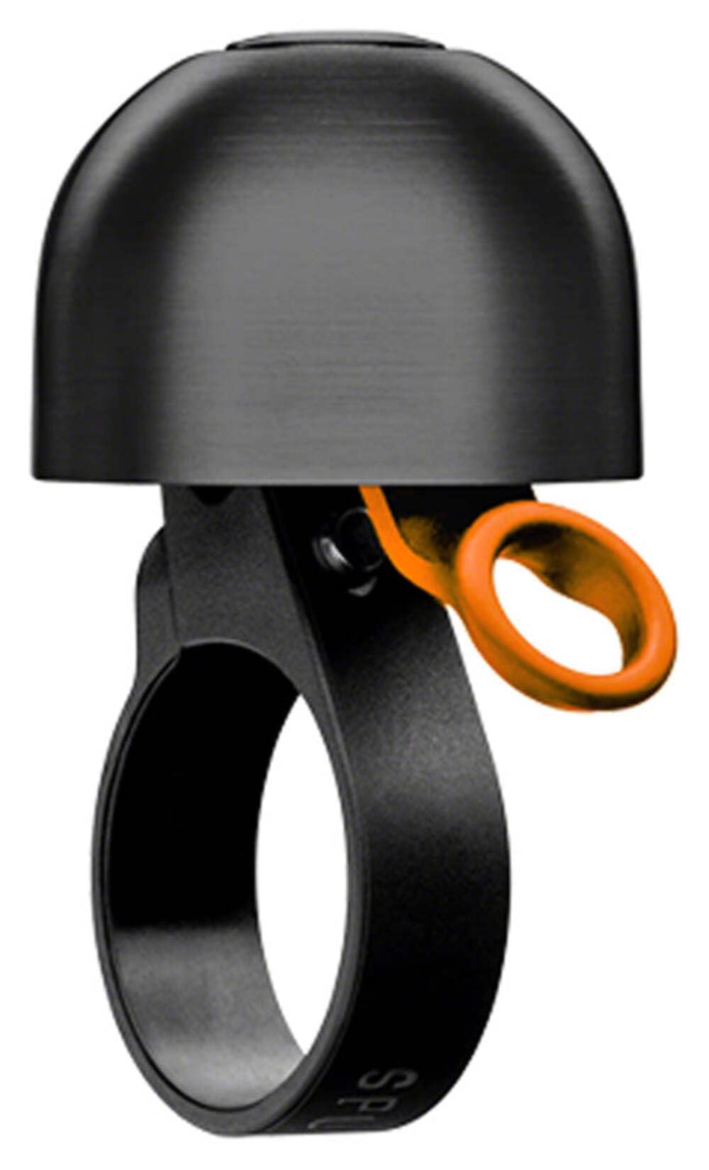 Spurcycle Compact Bell - 22.2mm, Black/Orange