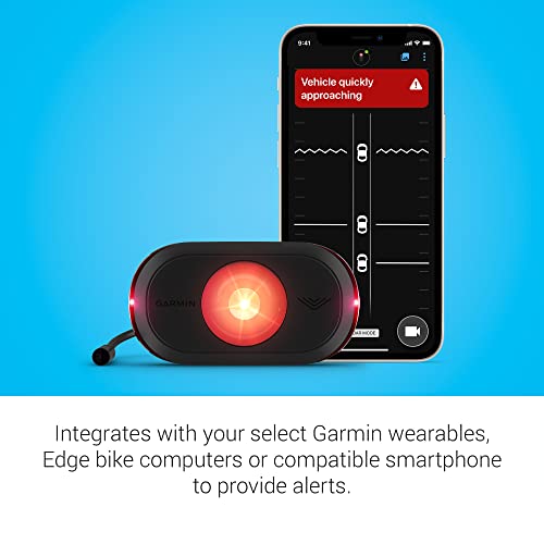 Garmin Varia eRTL615, Cycling Rearview Radar and Tail Light