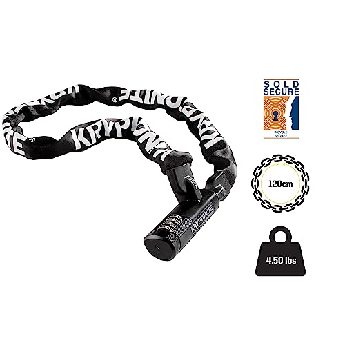 Kryptonite Keeper 712 Combo Bike Chain Lock, 4ft Resettable Bike Lock
