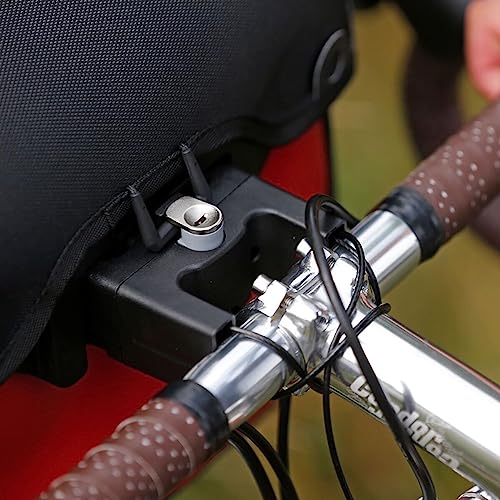 Ortlieb Bicycle Handlebar Bag, Ultimate6 M Lockable Single Cable Mount, Black