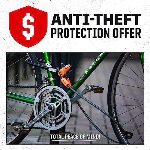 Kryptonite Keeper 712 Combo Bike Chain Lock, 4ft Resettable Bike Lock
