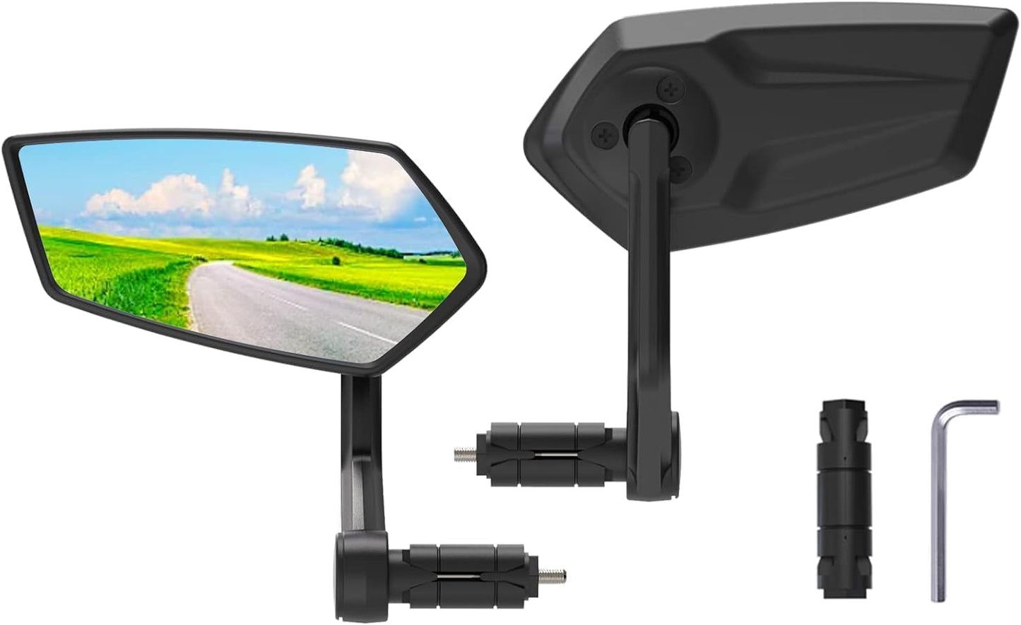 Rotatable Bar-End Bike Mirror with Scratch-Resistant Glass