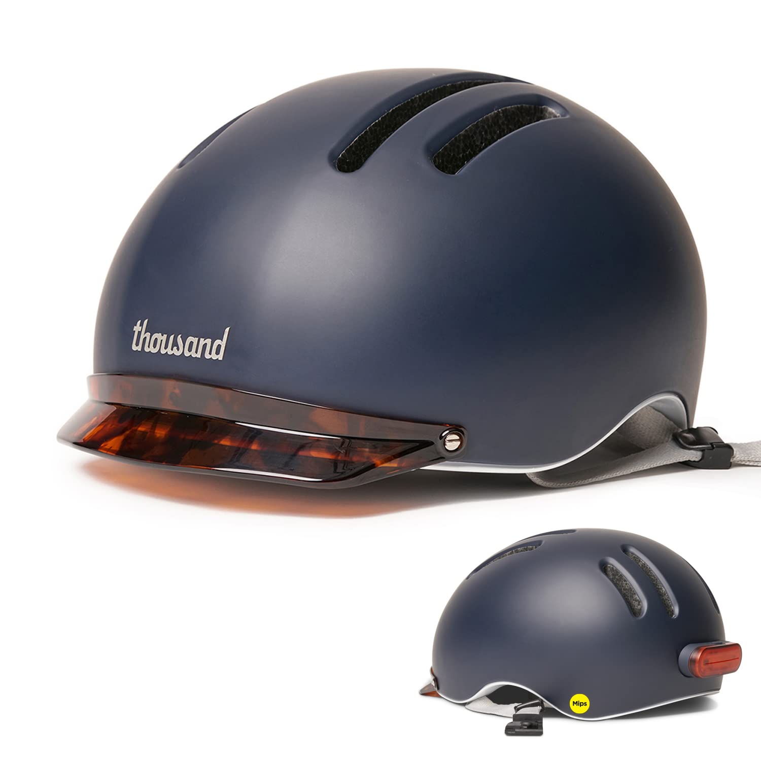 Lightweight MIPS Bike Helmet with LED Tail Light & Lock Port