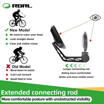 Rotatable Bar-End Bike Mirror with Scratch-Resistant Glass
