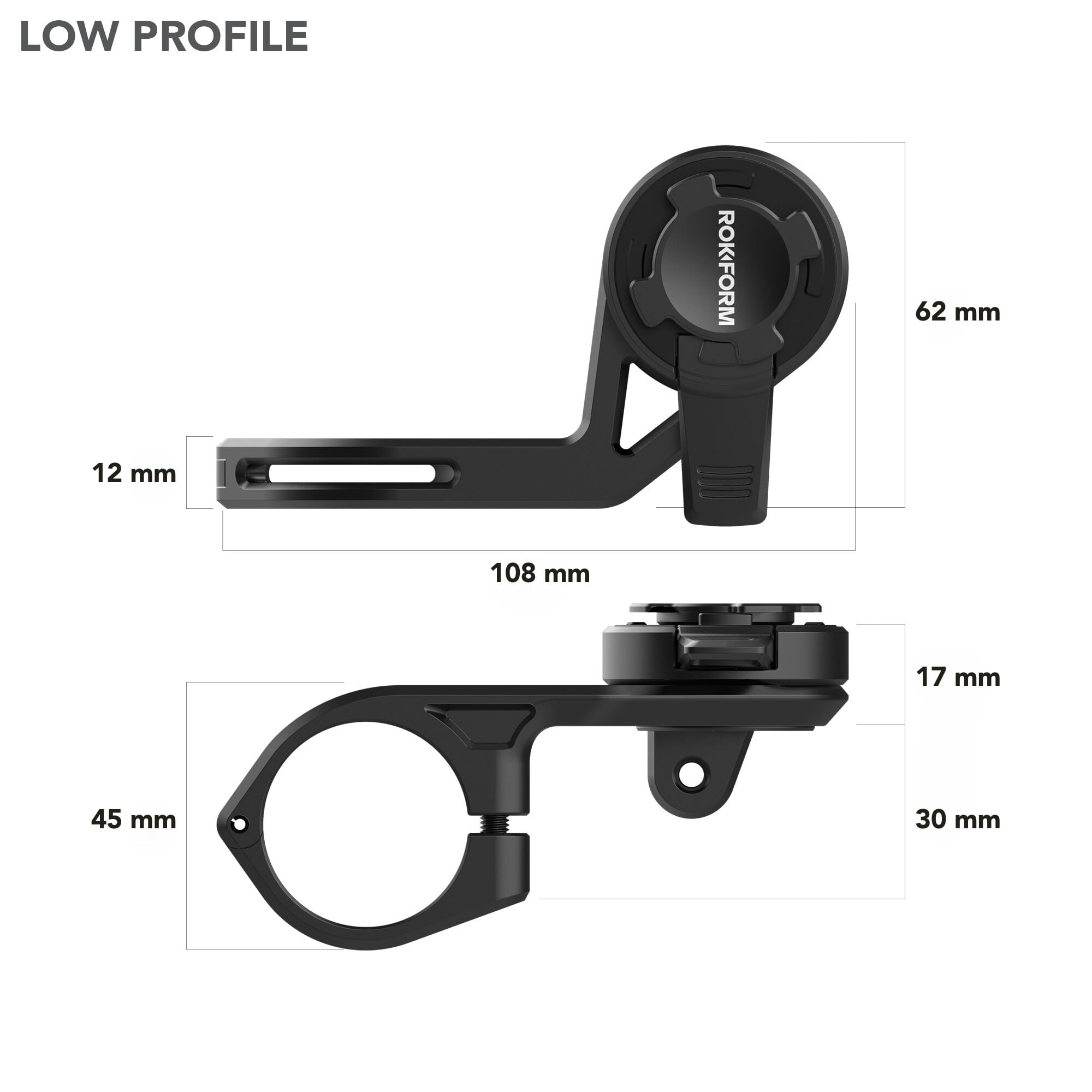 Rokform - S24 Ultra Rugged Case + Over the Top Bike Phone Mount
