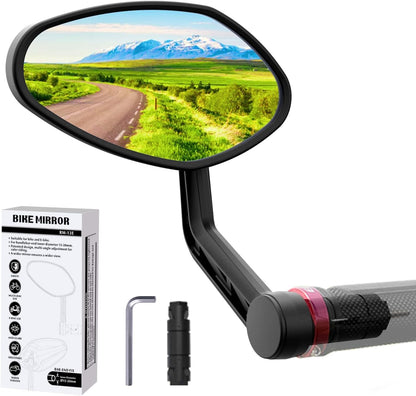 Rotatable Bar-End Bike Mirror with Scratch-Resistant Glass