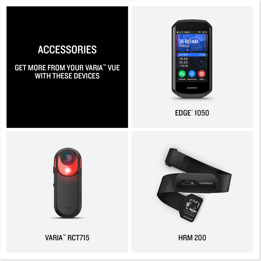 Garmin Varia™ Vue, Cycling Headlight, 4k Camera