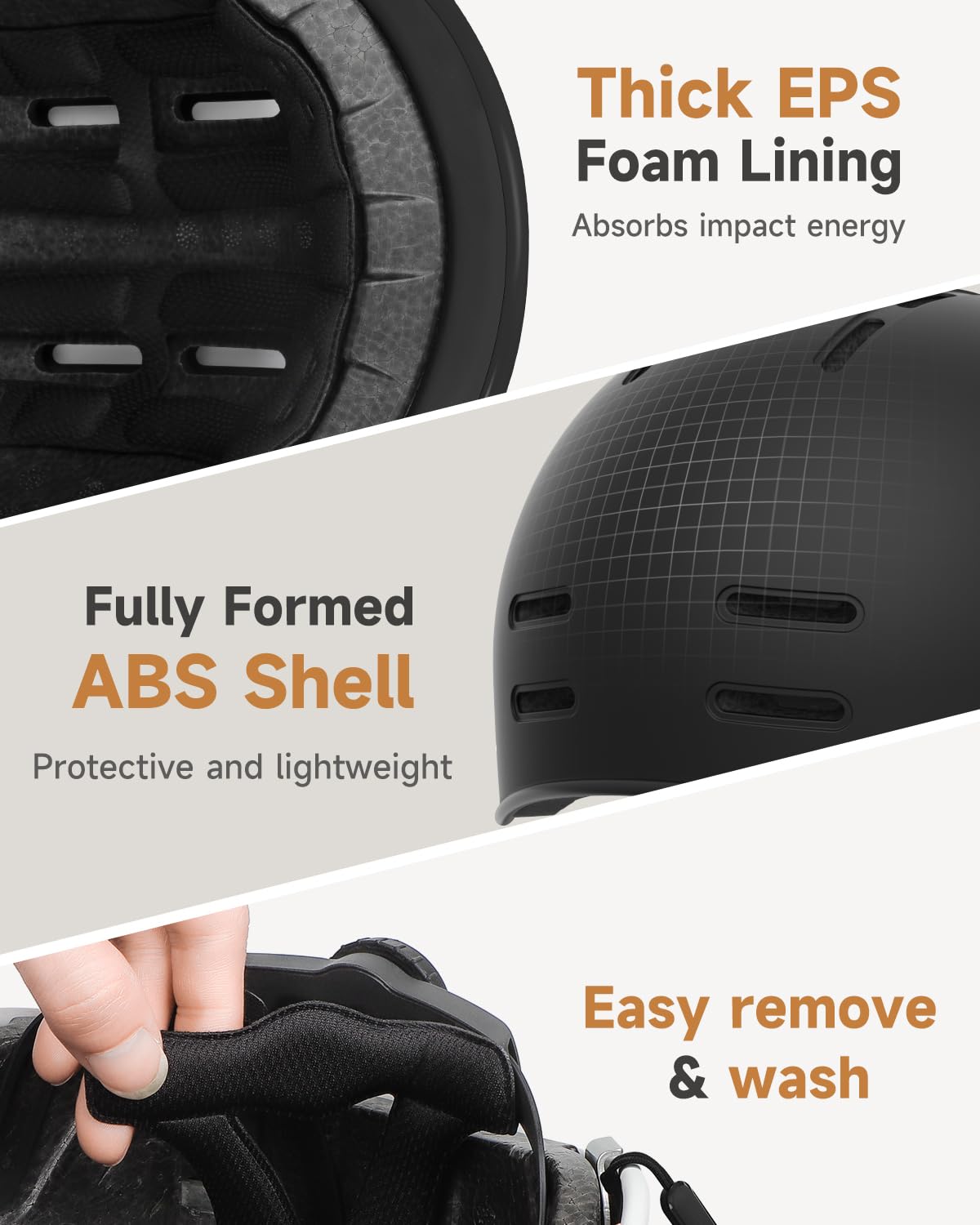 Adjustable Adult Bike Helmet for Commuting & Road Cycling