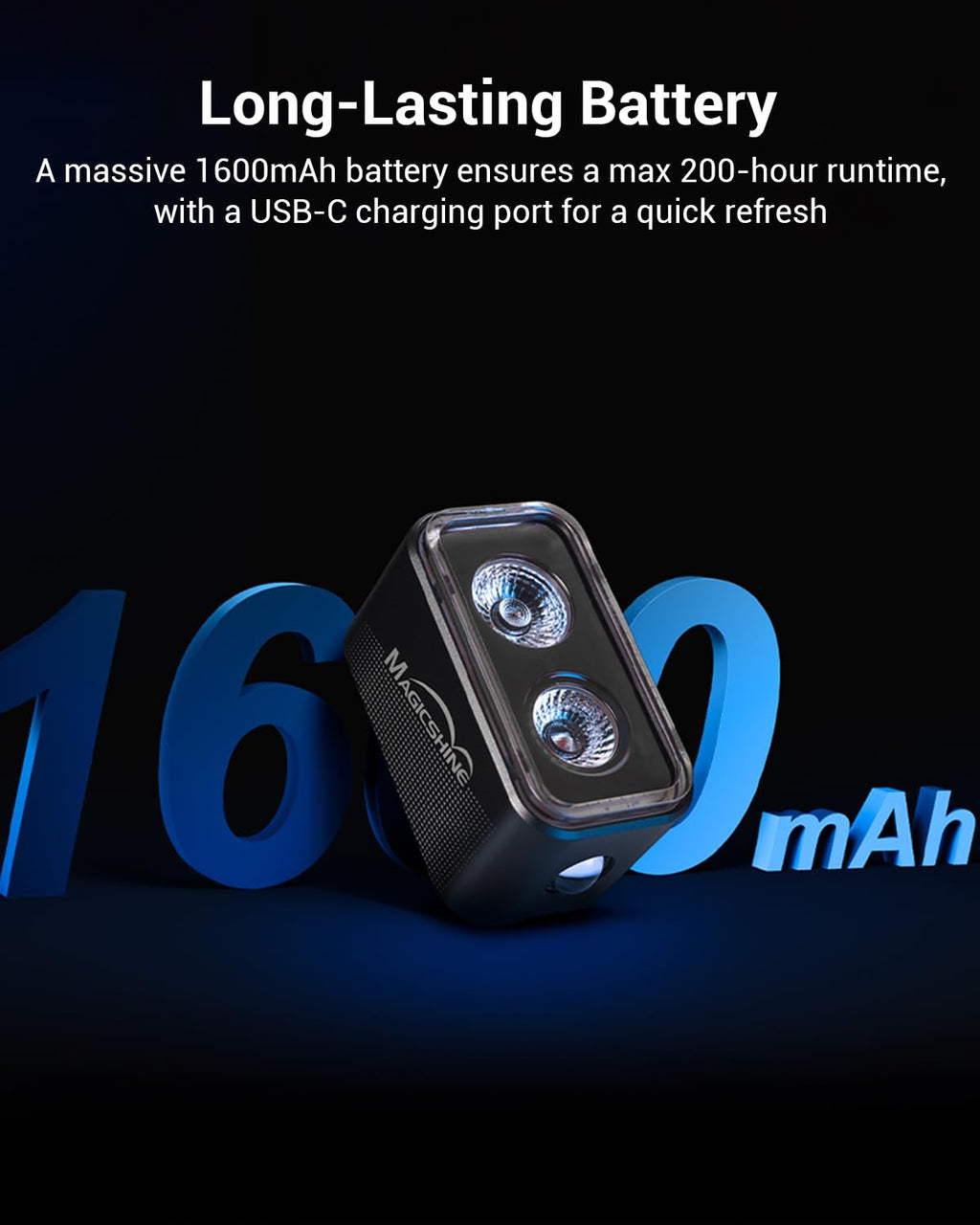 400-Lumen Smart Bike Tail Light with Brake Sensor & 360° Visibility
