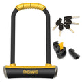 Hardened Steel Long-Shackle Bike U-Lock with Mounting Bracket