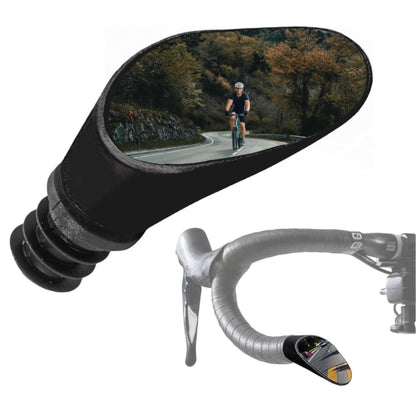 Convex Drop-Bar Bike Mirror with Adjustable Reflective Surface