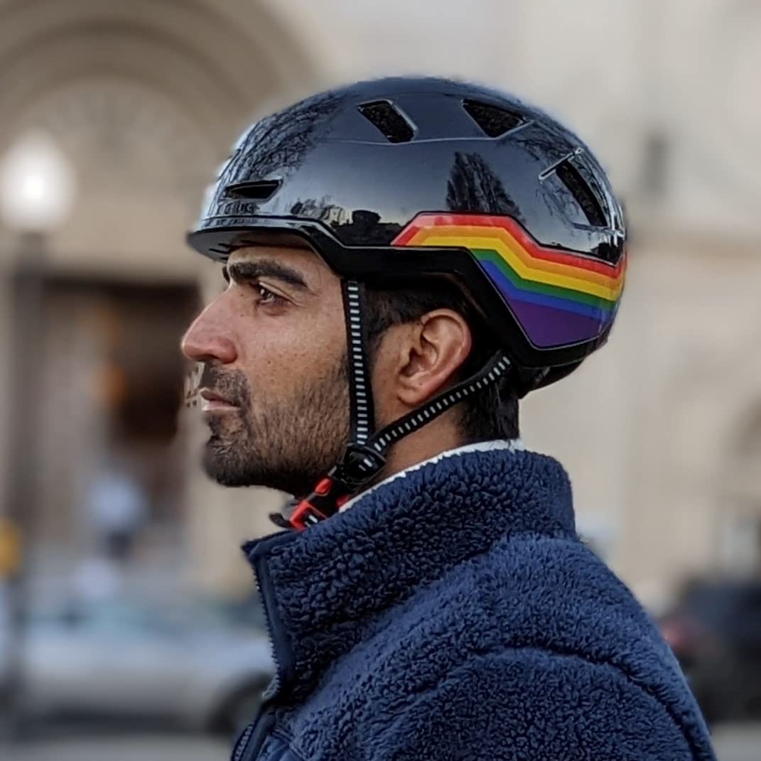 Urban E-Bike Helmet with LED Lights for Commuter Riding
