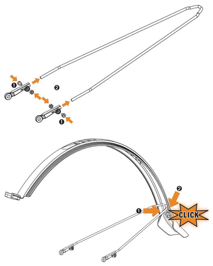 29-Inch Mountain Bike Mudguard Set for All-Weather Riding