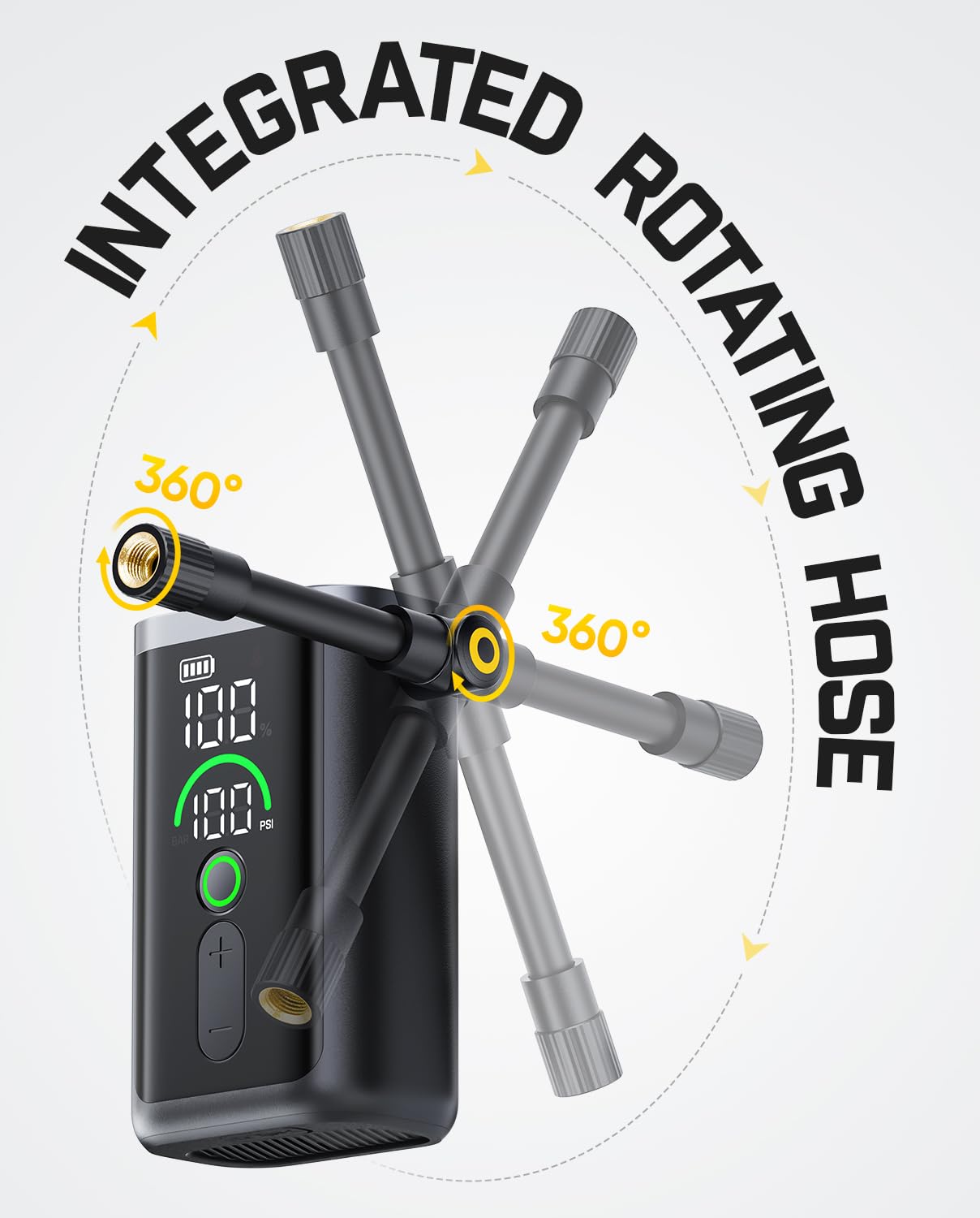 Fanttik X11 Ace Mini Electric Bike Pump, 150PSI, 21s Fast Inflate, iF Award