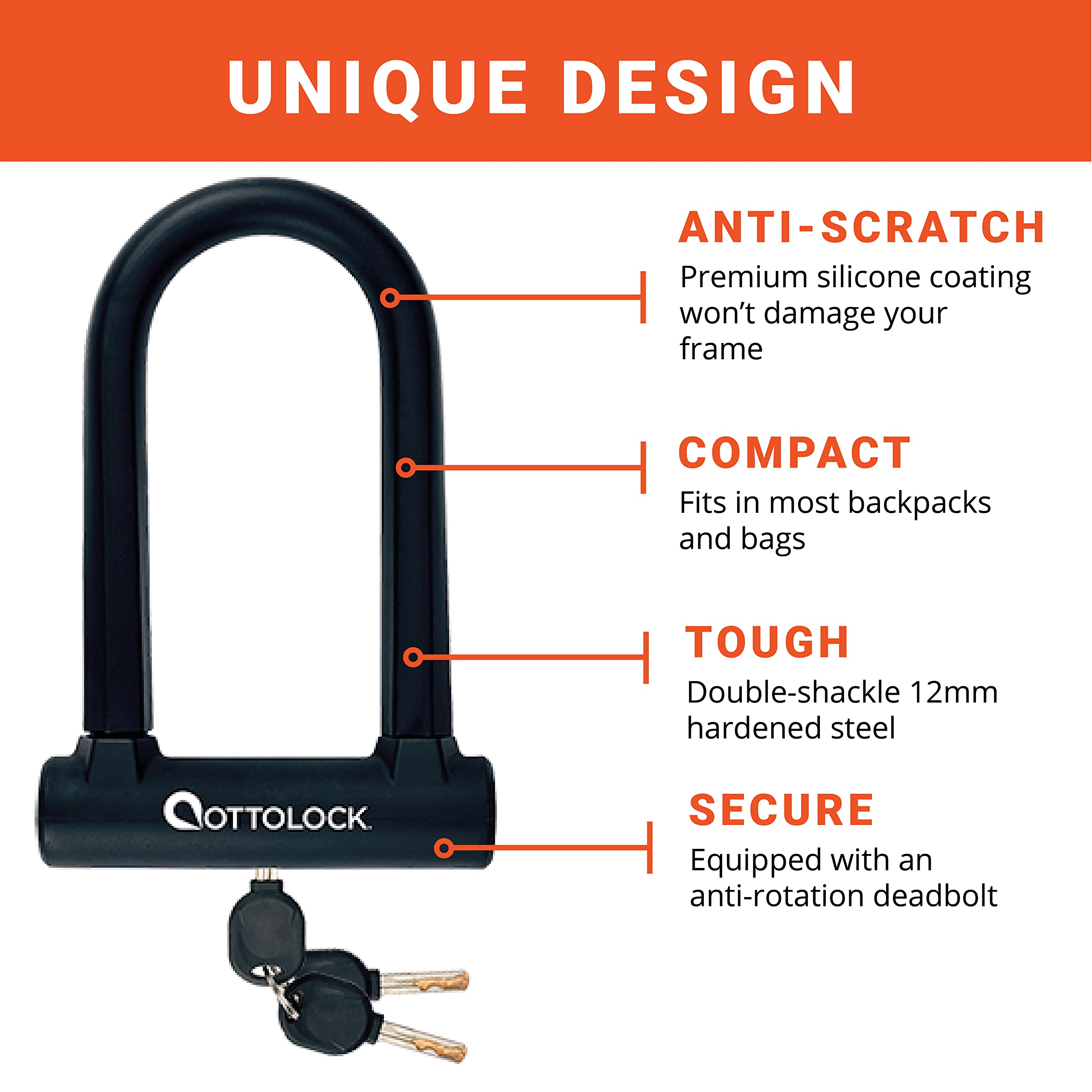 OTTOLOCK Sidekick Compact U-Lock