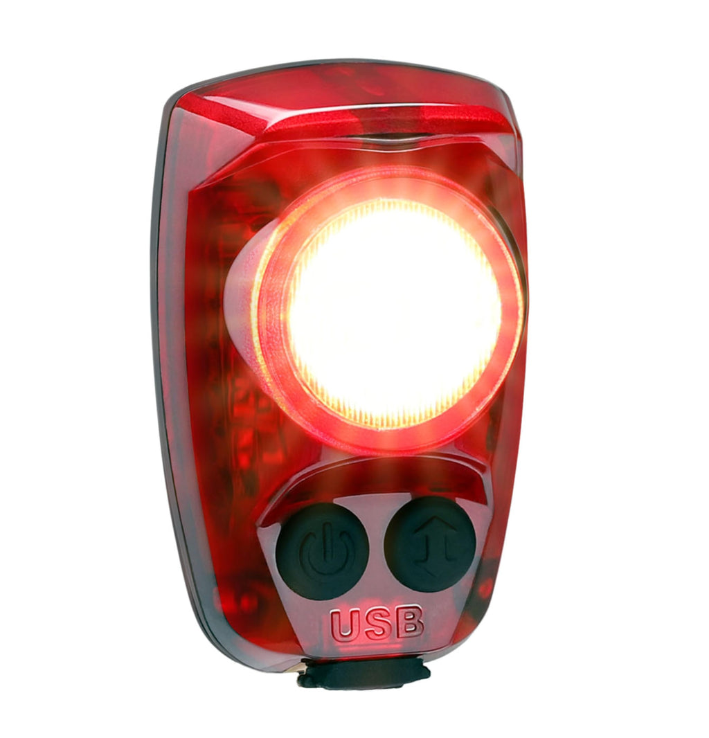 200-Lumen USB Rechargeable Bike Tail Light with 6 Modes