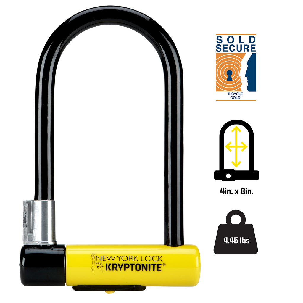 16mm Heavy-Duty Anti-Theft Steel Bike U-Lock