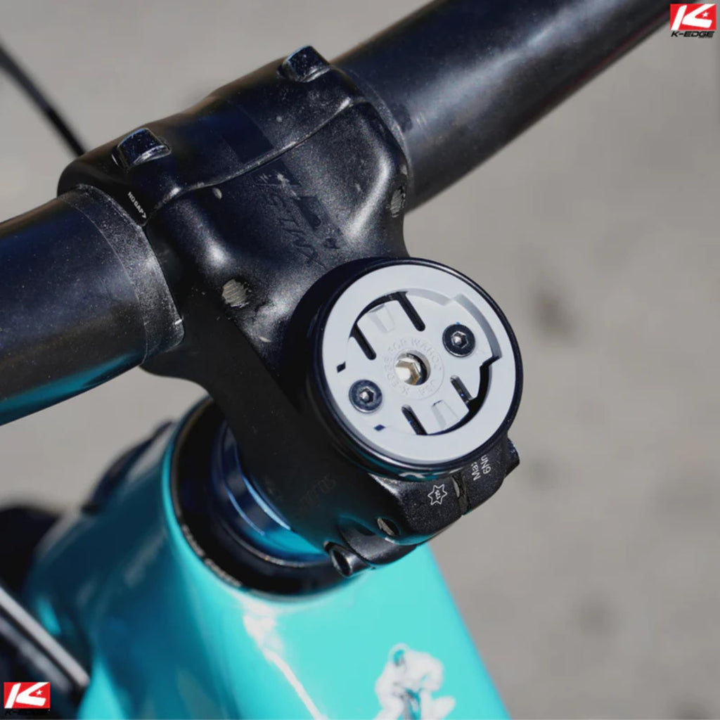 Top Cap Bike Computer Mount for Garmin & Wahoo GPS Devices