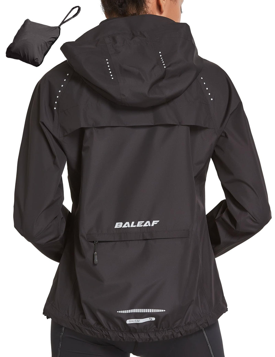 Women's Lightweight Packable Waterproof Hooded Rain Jacket