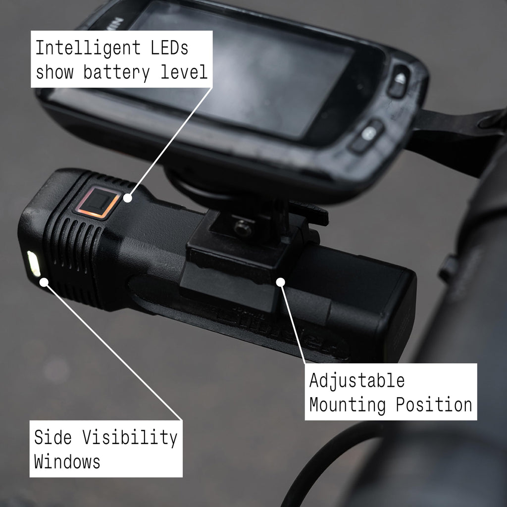 Knog Blinder 1300 Bike Light, 1300 Lumen USB C Rechargeable Front Light