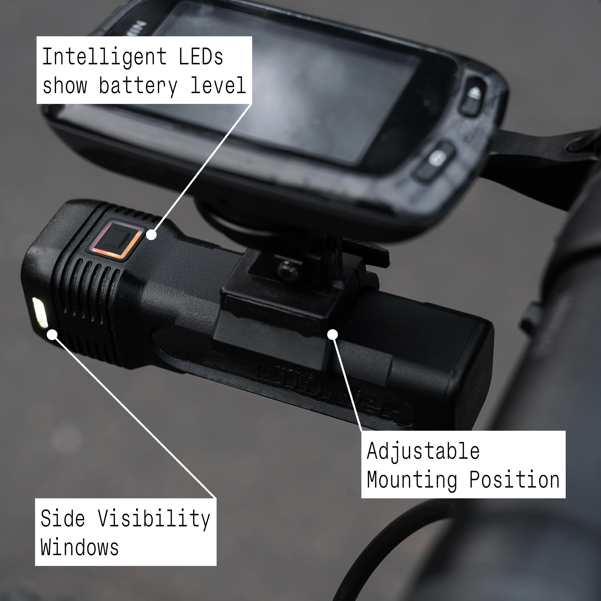 Knog Blinder 1300 Bike Light, 1300 Lumen USB C Rechargeable Front Light