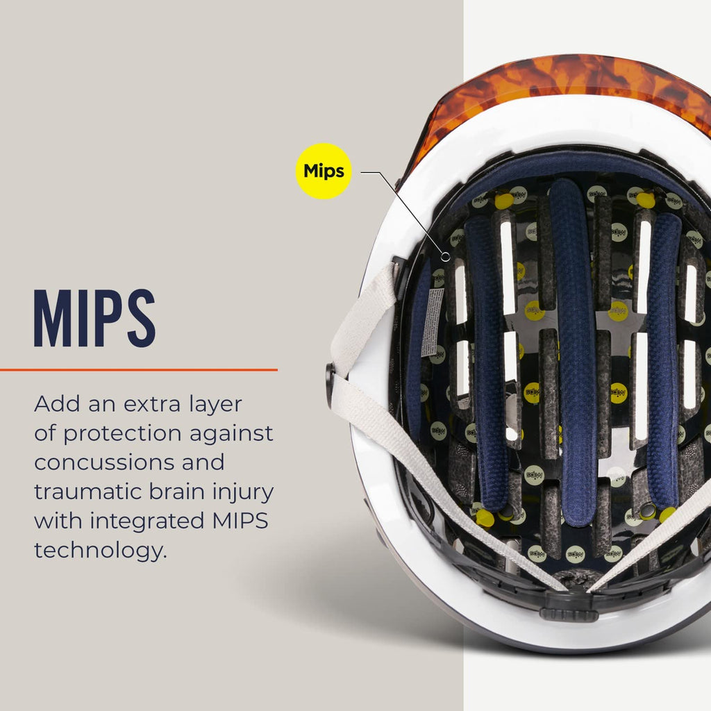 Lightweight MIPS Bike Helmet with LED Tail Light & Lock Port