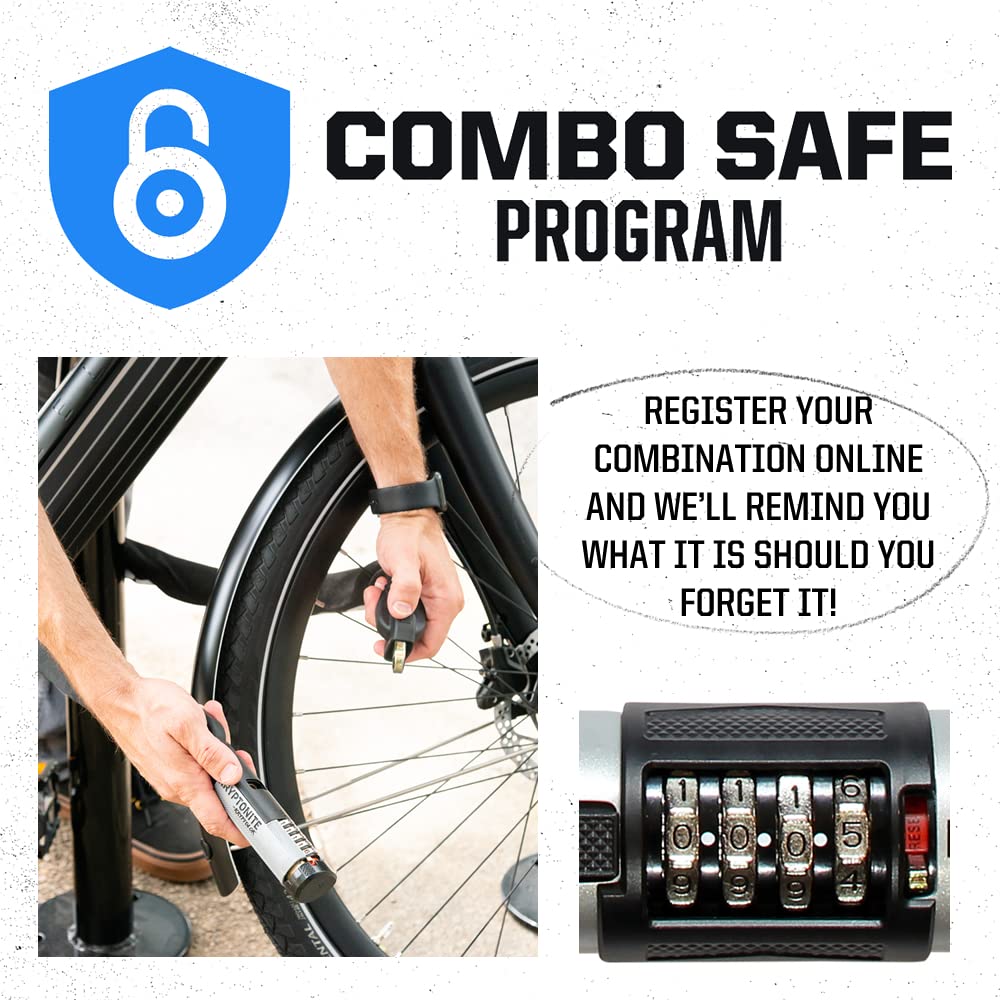 Kryptonite Keeper 790 7mm Chain Combo Bicycle Lock, Black