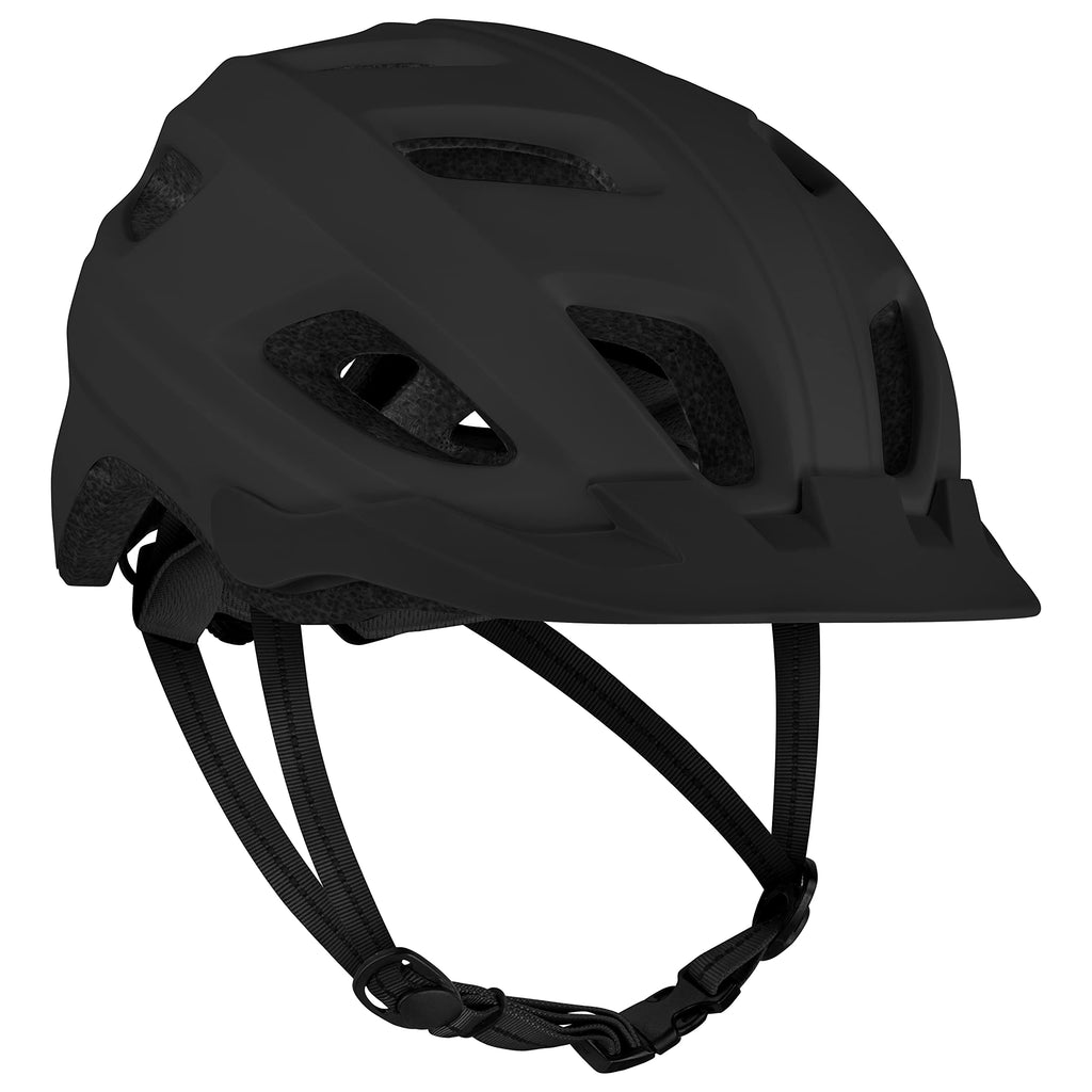 Adult Bike Helmet with LED Safety Light & Removable Visor