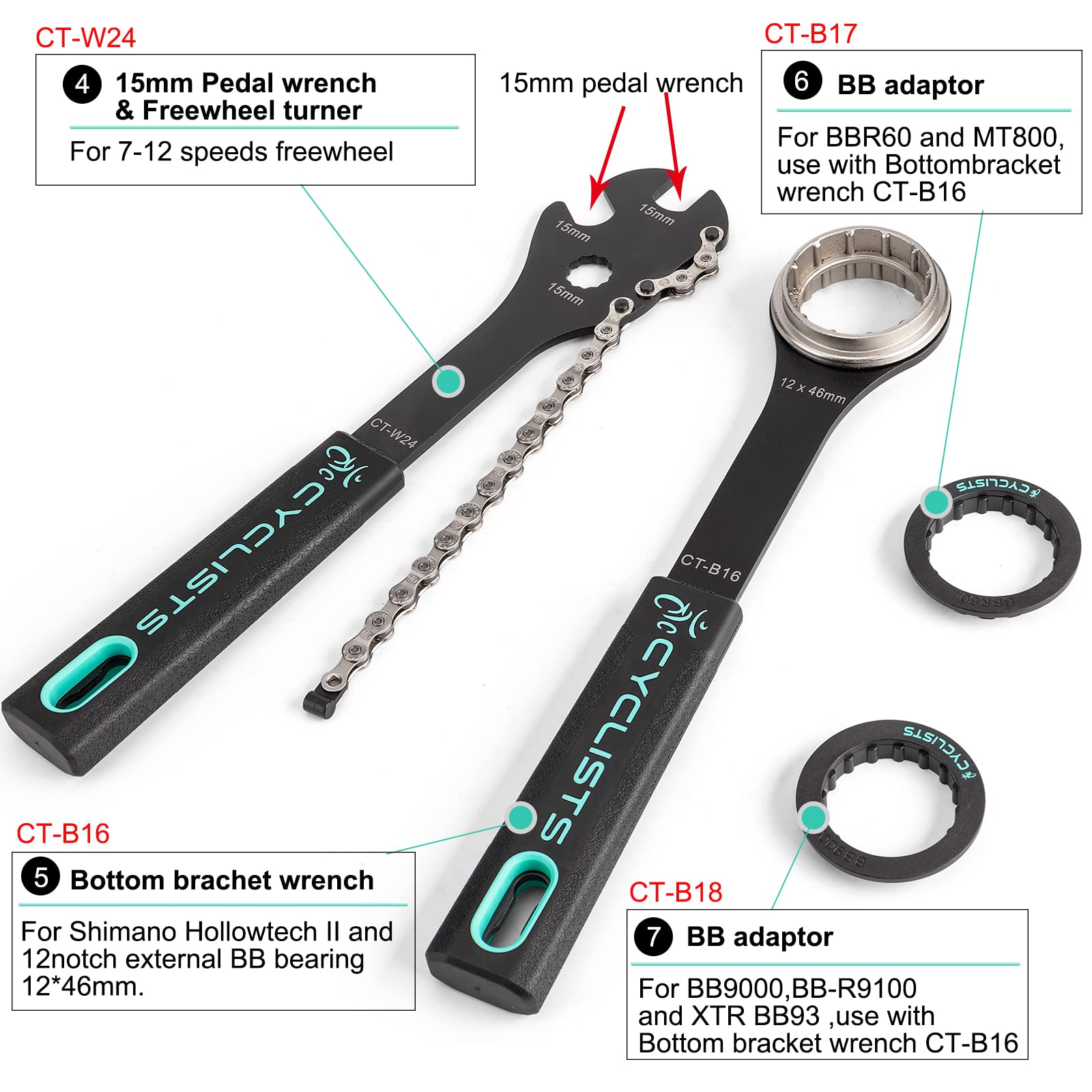 27 Piece Bike Tool Kit - Bike Tools Maintenance Repair Kit