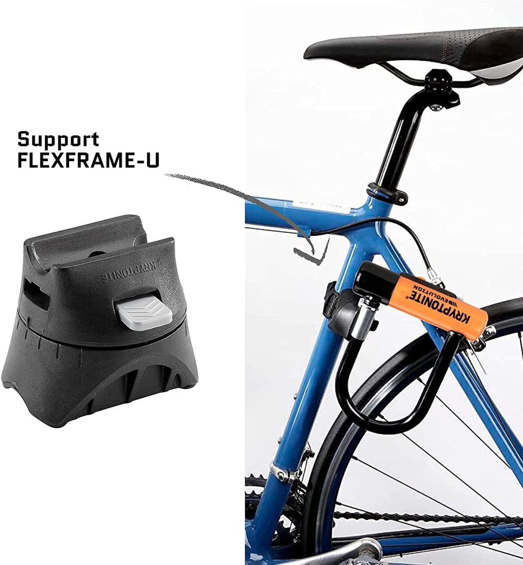 Heavy-Duty Bike U-Lock with Security Cable & Mounting Bracket