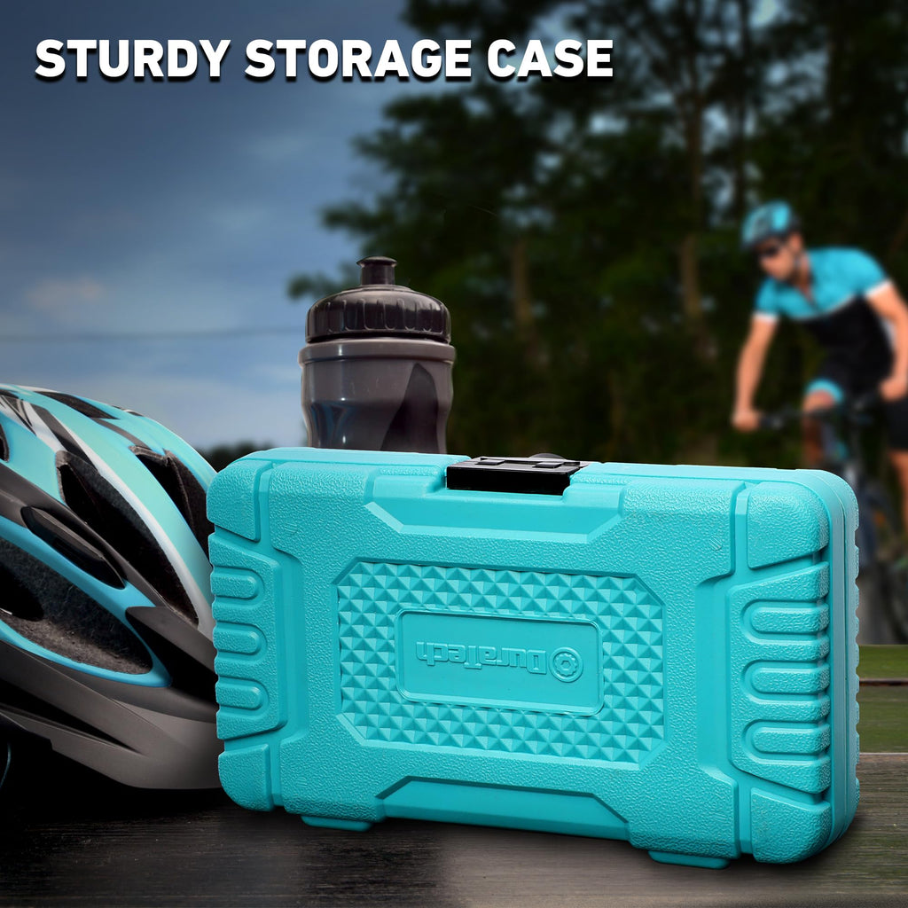 DURATECH Bicycle Repair Tools, Bike Tools Kit with Storage Box