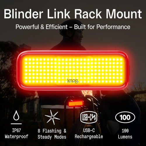 100-Lumen Bike Tail Light with 50-Hour Runtime & Battery Indicator