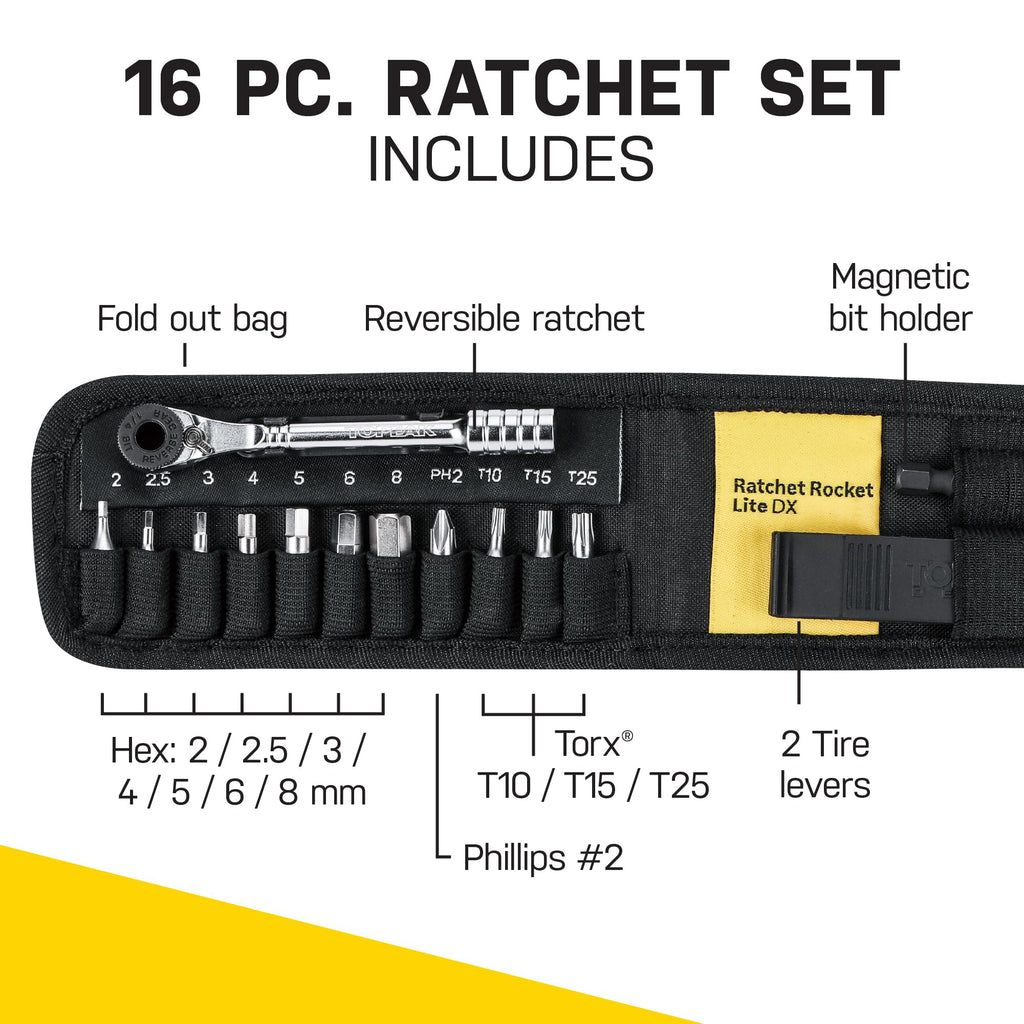 16-Function Ratchet Bike Repair & Maintenance Tool Kit