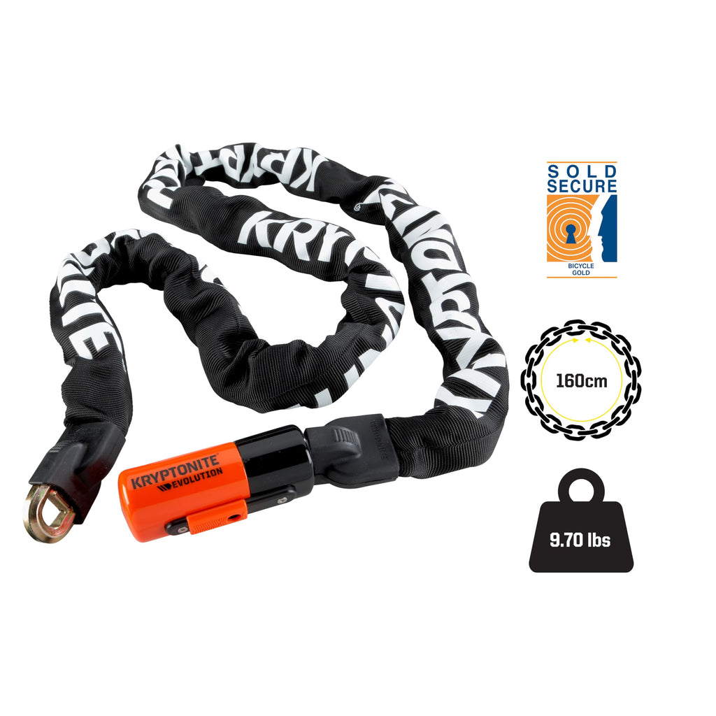 Kryptonite Evolution 4 Integrated Chain Bicycle Lock