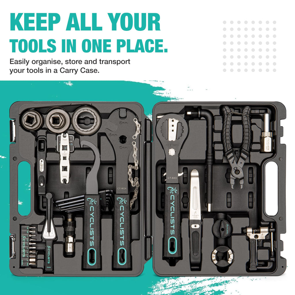 cyclists Professional Tool Kit for E-bike - 33 PCS Bicycle Repair Tool Set