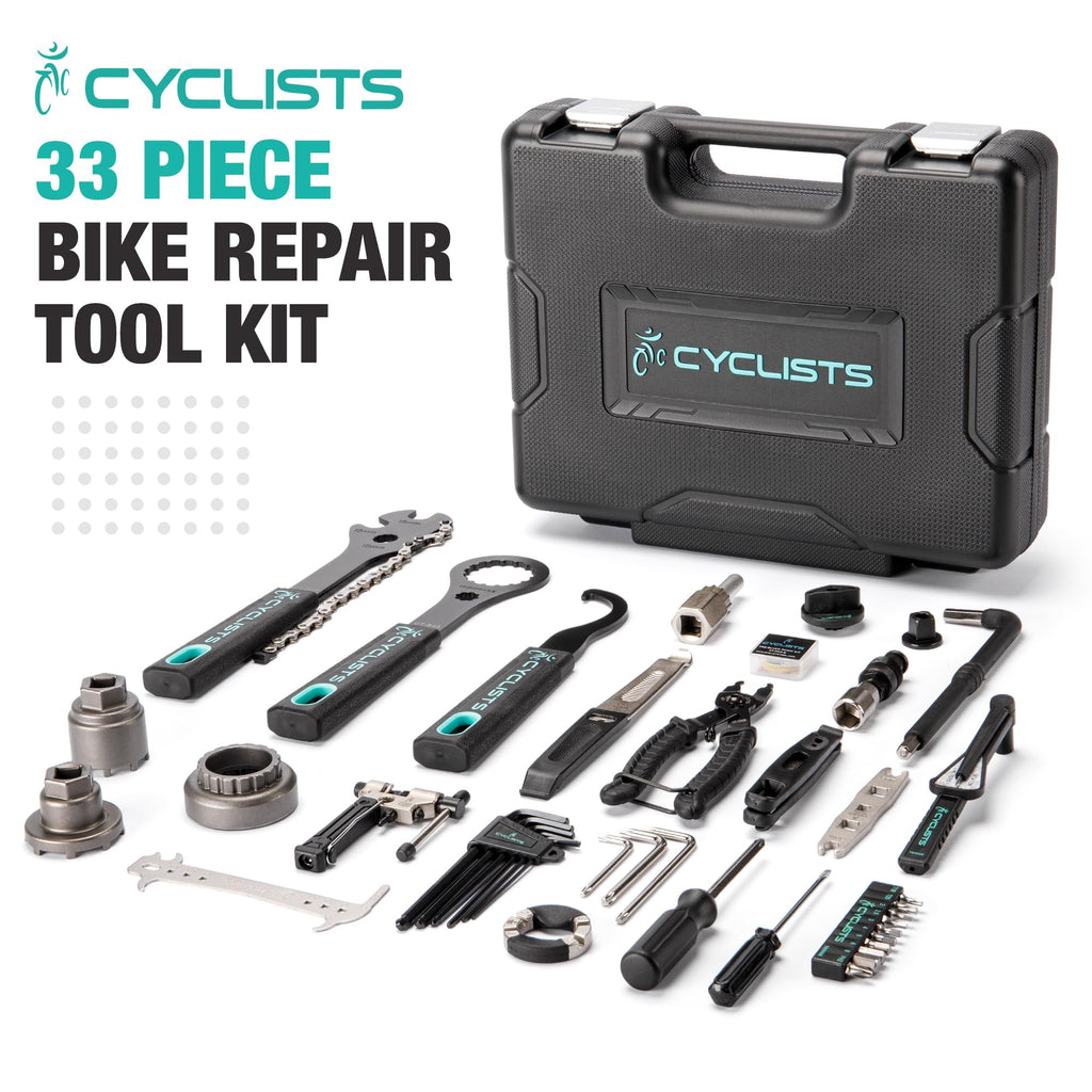 cyclists Professional Tool Kit for E-bike - 33 PCS Bicycle Repair Tool Set