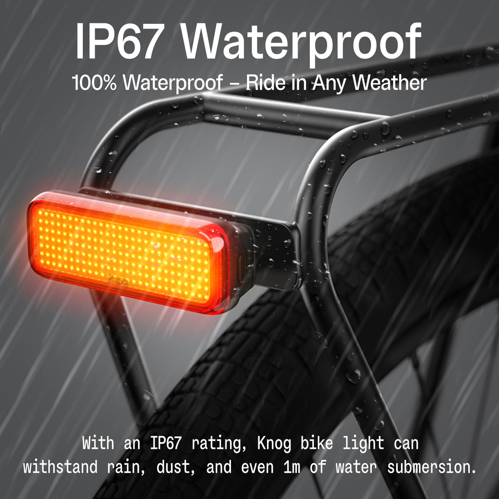 100-Lumen Bike Tail Light with 50-Hour Runtime & Battery Indicator
