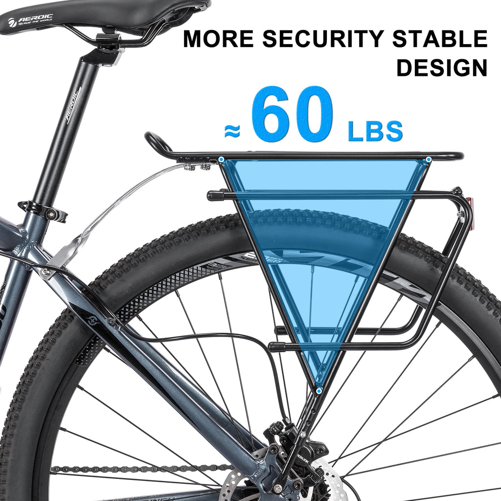 CXWXC Rear Bike Rack - Bike Cargo Rack fit 26”-29” and 700c