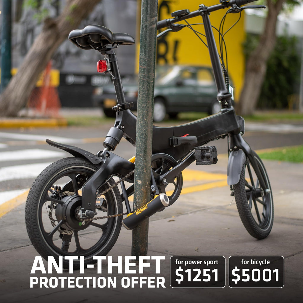 Hardened Steel Long-Shackle Bike U-Lock with Mounting Bracket