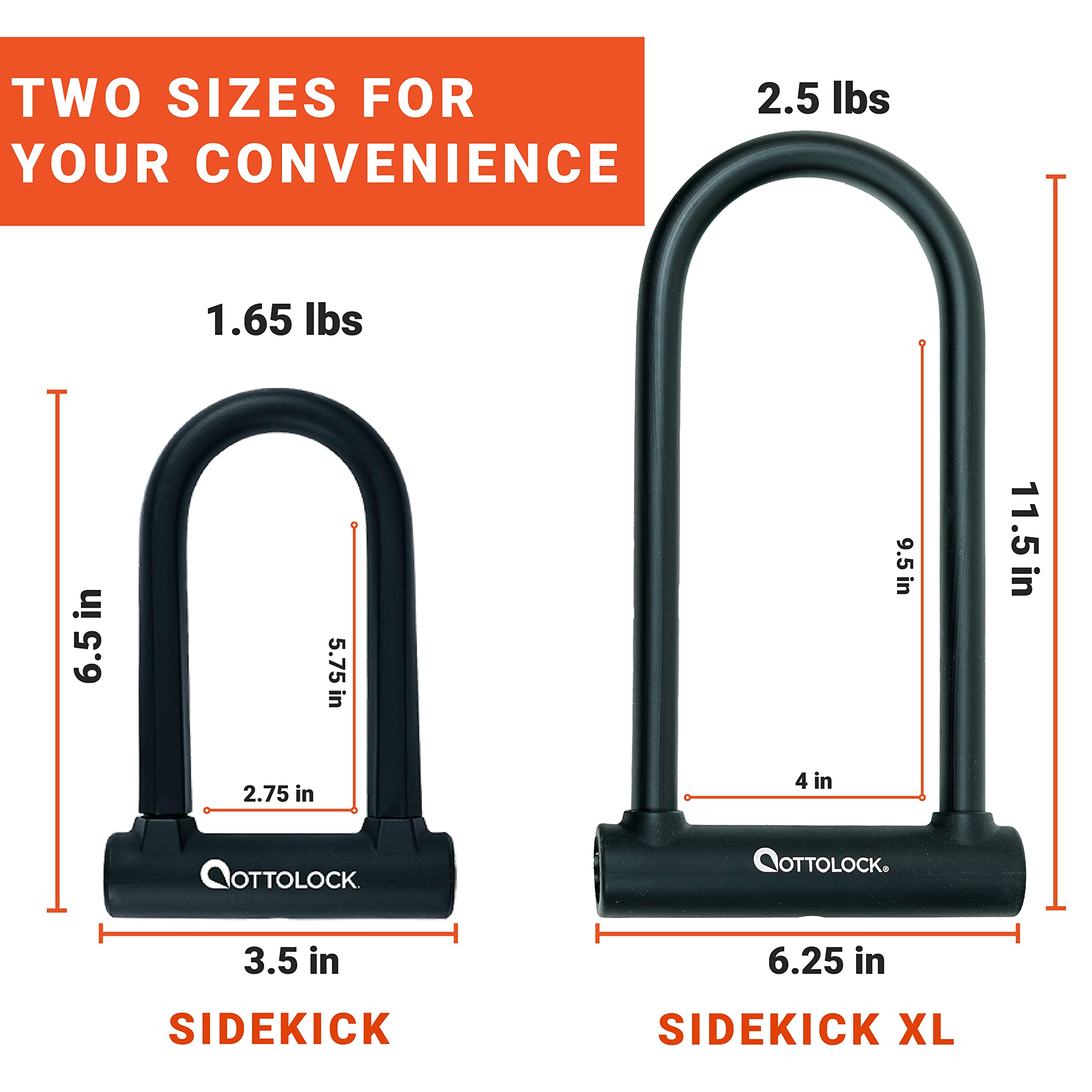 OTTOLOCK Sidekick Compact U-Lock