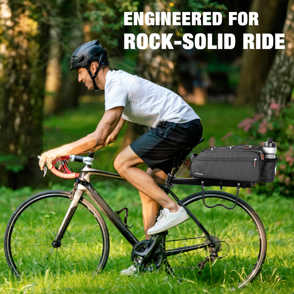 JXFUKAL Bike Bags for Bicycle Rear Rack, 13L/20L Supportive Bike Rack Bag