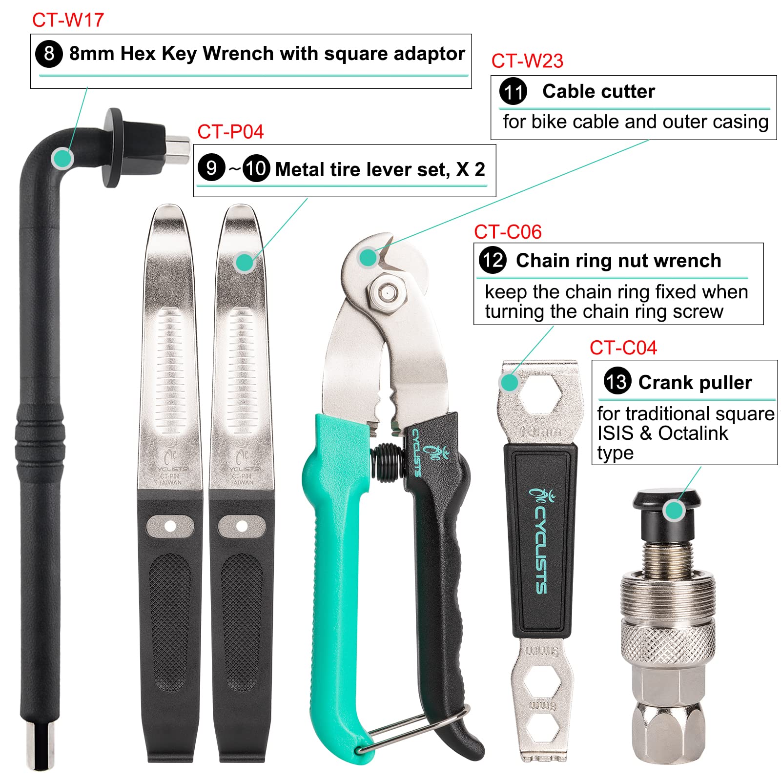 27 Piece Bike Tool Kit - Bike Tools Maintenance Repair Kit