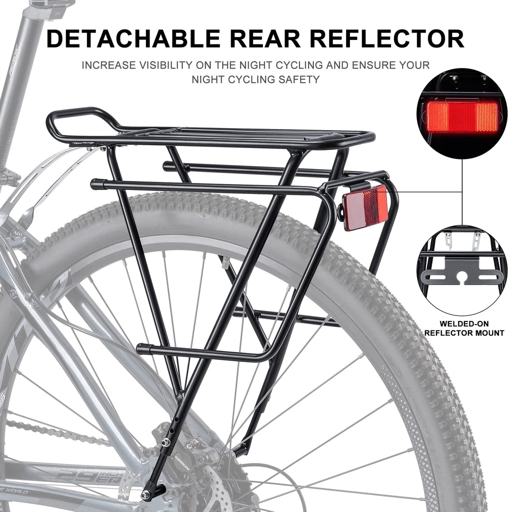 CXWXC Rear Bike Rack - Bike Cargo Rack fit 26”-29” and 700c
