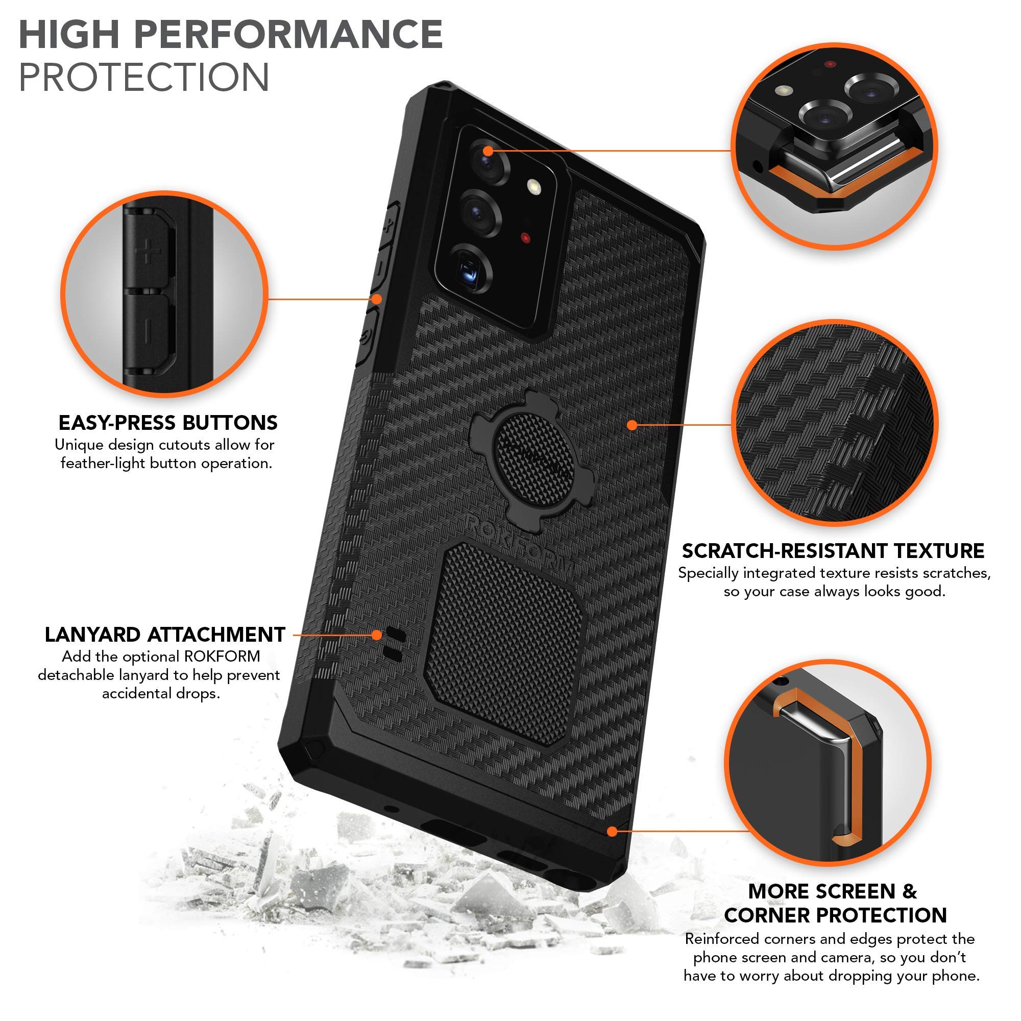 Rugged Phone Case with Pro Series Bike Mount