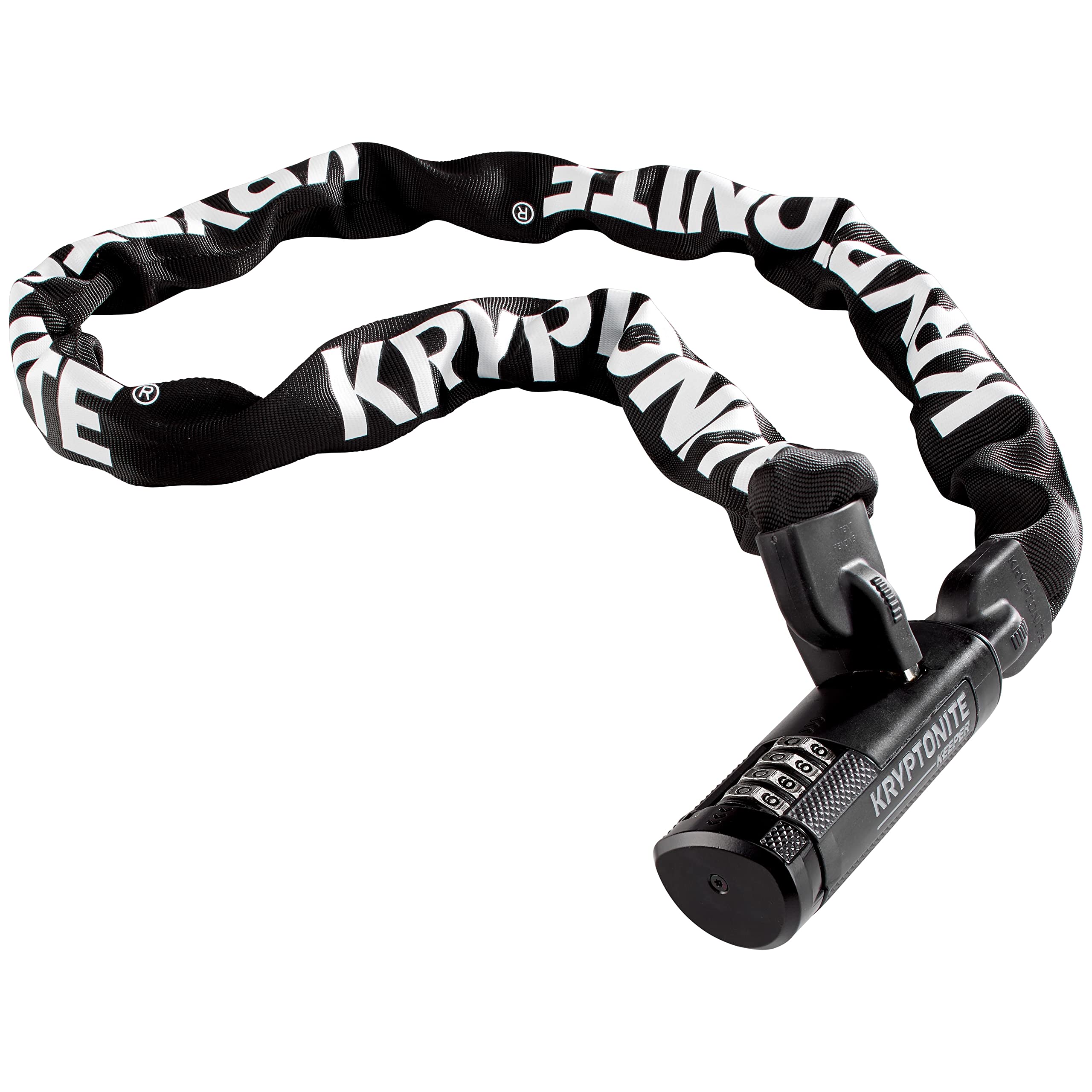Kryptonite Keeper 712 Combo Bike Chain Lock, 4ft Resettable Bike Lock