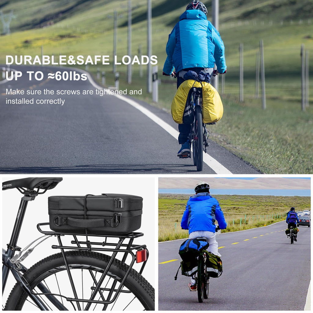 CXWXC Rear Bike Rack - Bike Cargo Rack fit 26”-29” and 700c