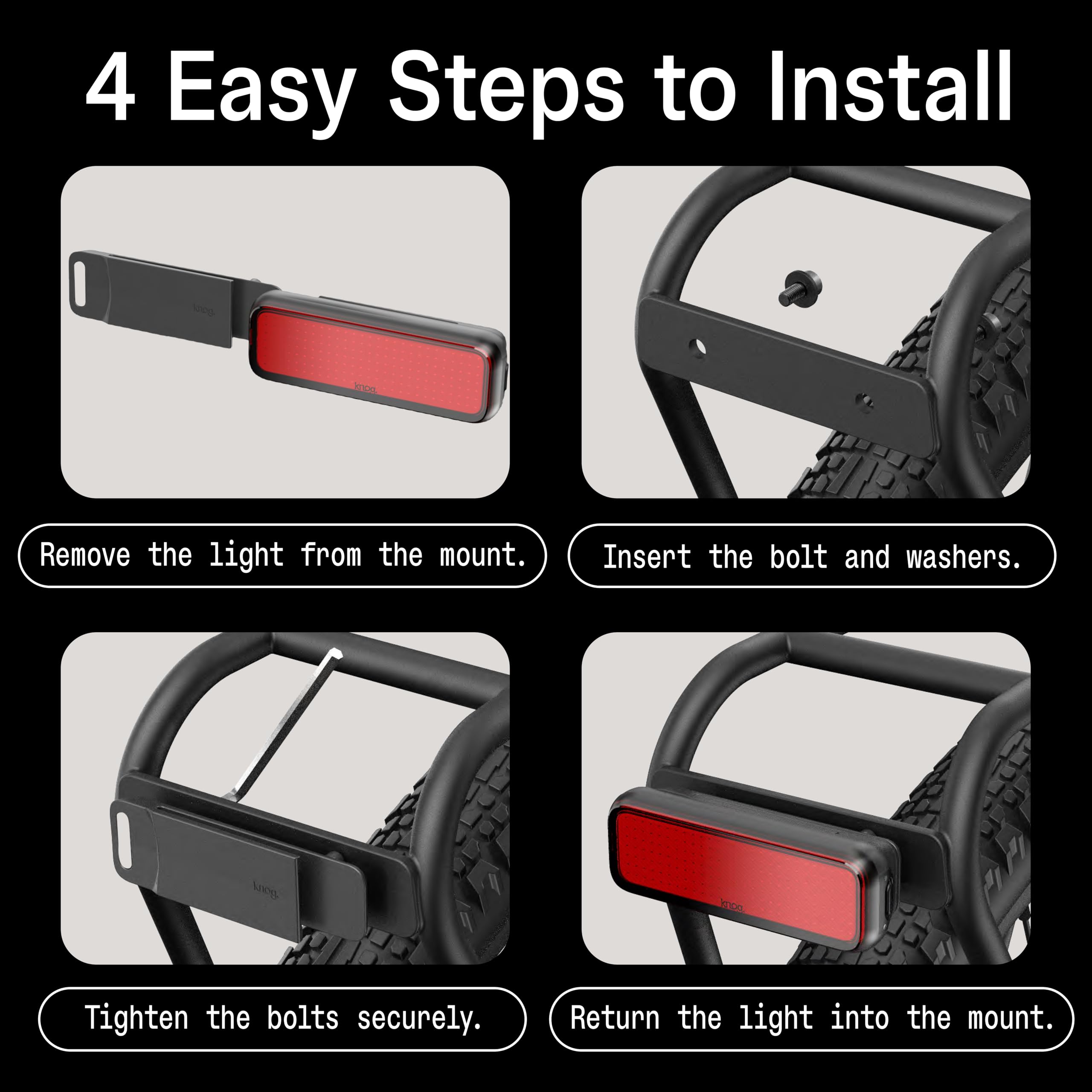 100-Lumen Bike Tail Light with 50-Hour Runtime & Battery Indicator