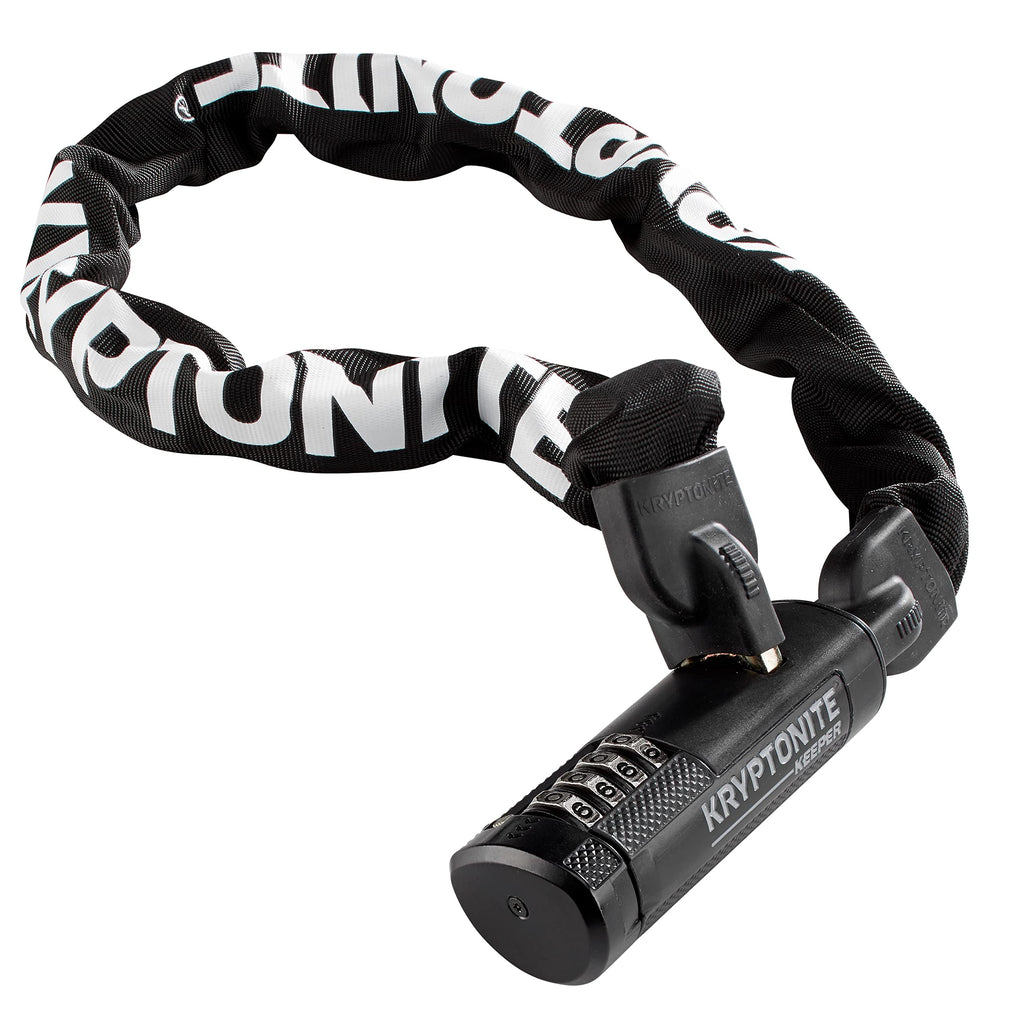 Kryptonite Keeper 790 7mm Chain Combo Bicycle Lock, Black