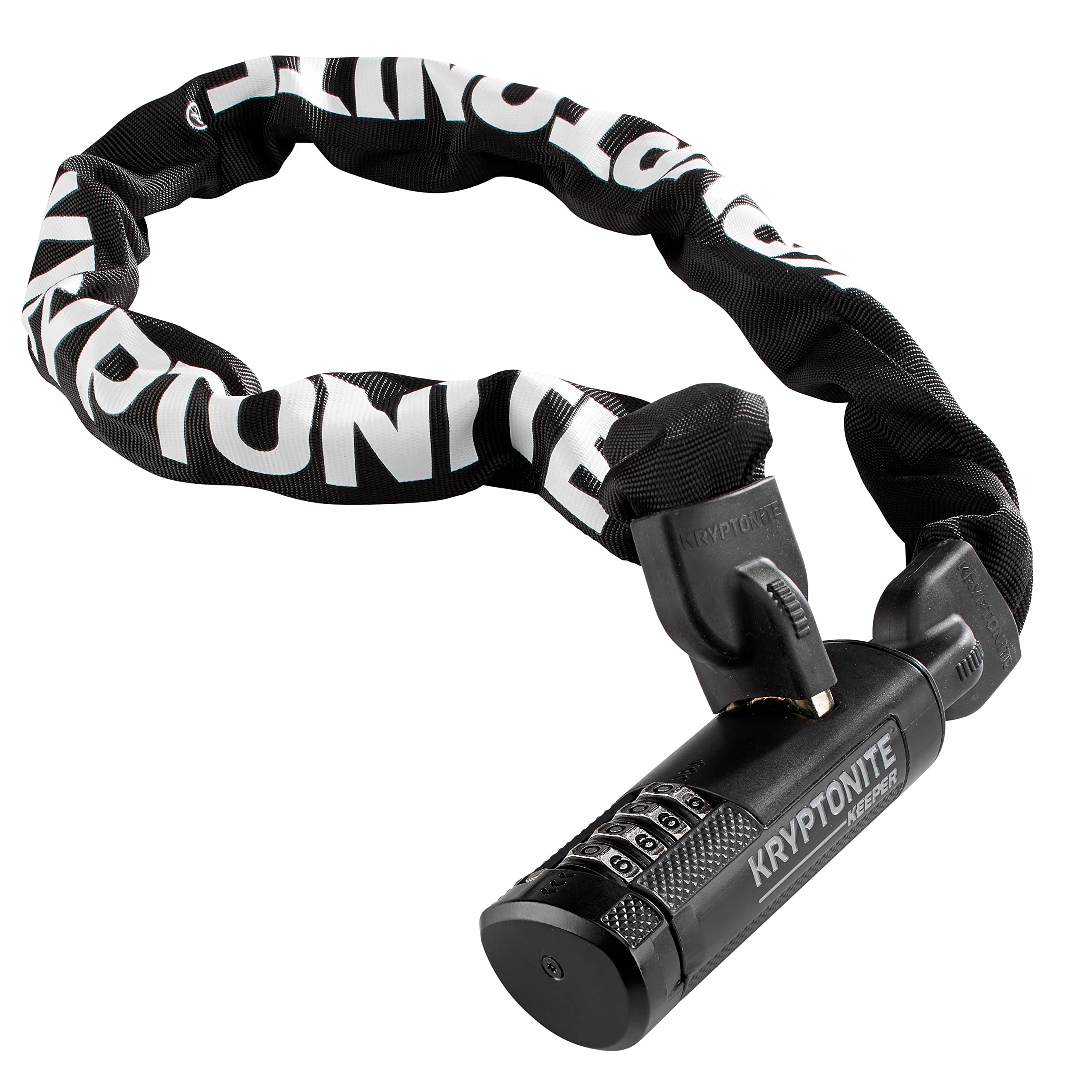 Kryptonite Keeper 790 7mm Chain Combo Bicycle Lock, Black