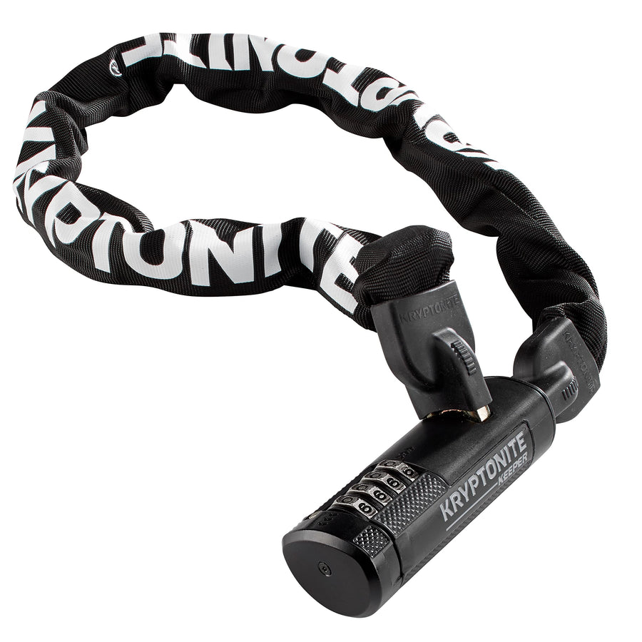 Kryptonite Keeper 790 7mm Chain Combo Bicycle Lock, Black